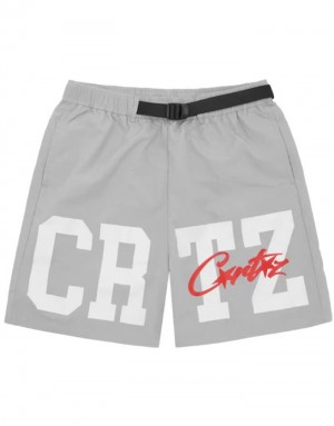 Corteiz Crtz Nylon Shorts Dame Hvite Norge | A2L-4104