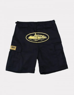 Corteiz Guerillaz 21′ Shorts Herre Hvite Norge | T1T-3299