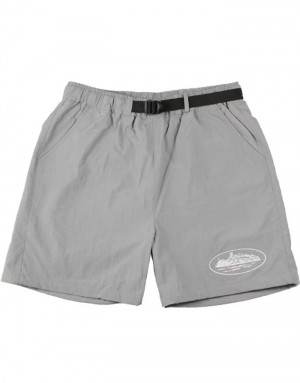 Corteiz Nylon Litework Shorts Dame Hvite Norge | H7P-9559