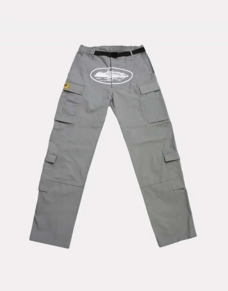 Corteiz Guerillaz Stone Cargos Cargos Dame Hvite Norge | K6E-0904